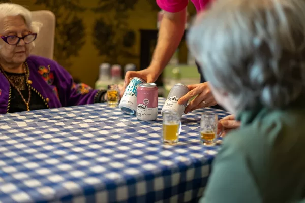 Care residents experience a taste of Oktoberfest from their armchairs
